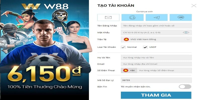 Cung cấp thông tin đúng, chính xác khi tạo tài khoản tại hệ thống